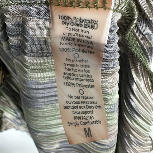 3/$25 LulaRoe Camo Shirley Kimono Duster Cardigan Top M Plisse Pleat Army Green - Picture 8 of 8